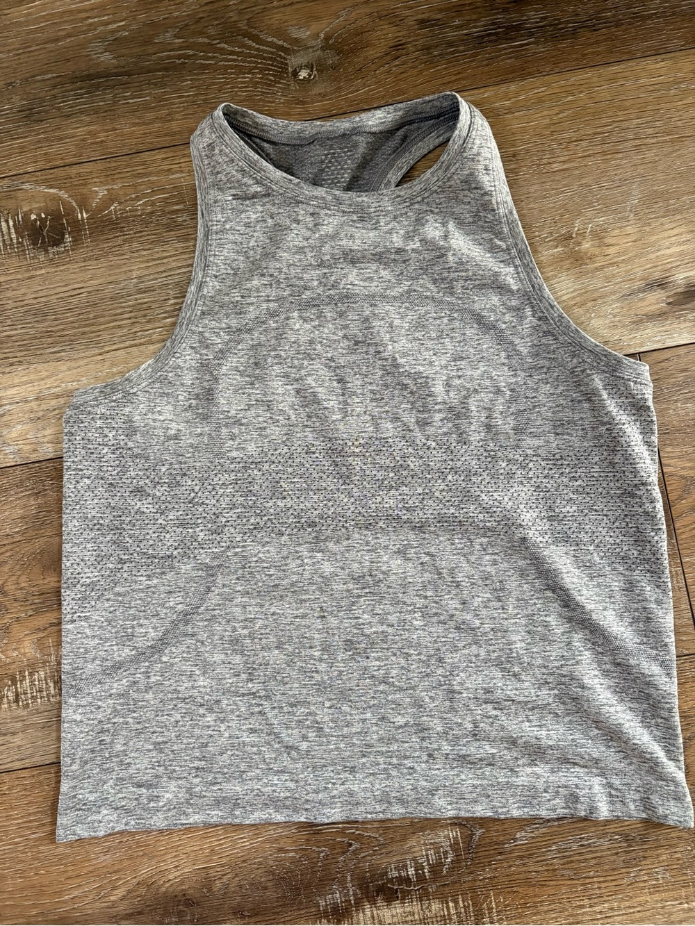 Lululemon Women's Grey Performance Racerback Tank Top 10